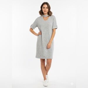 Garage Gray Choker Dress